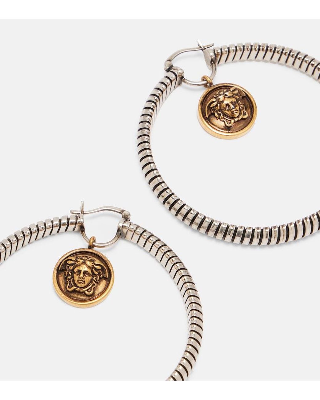 Pendientes De Plata De Ley 925 Versace de color Metallic
