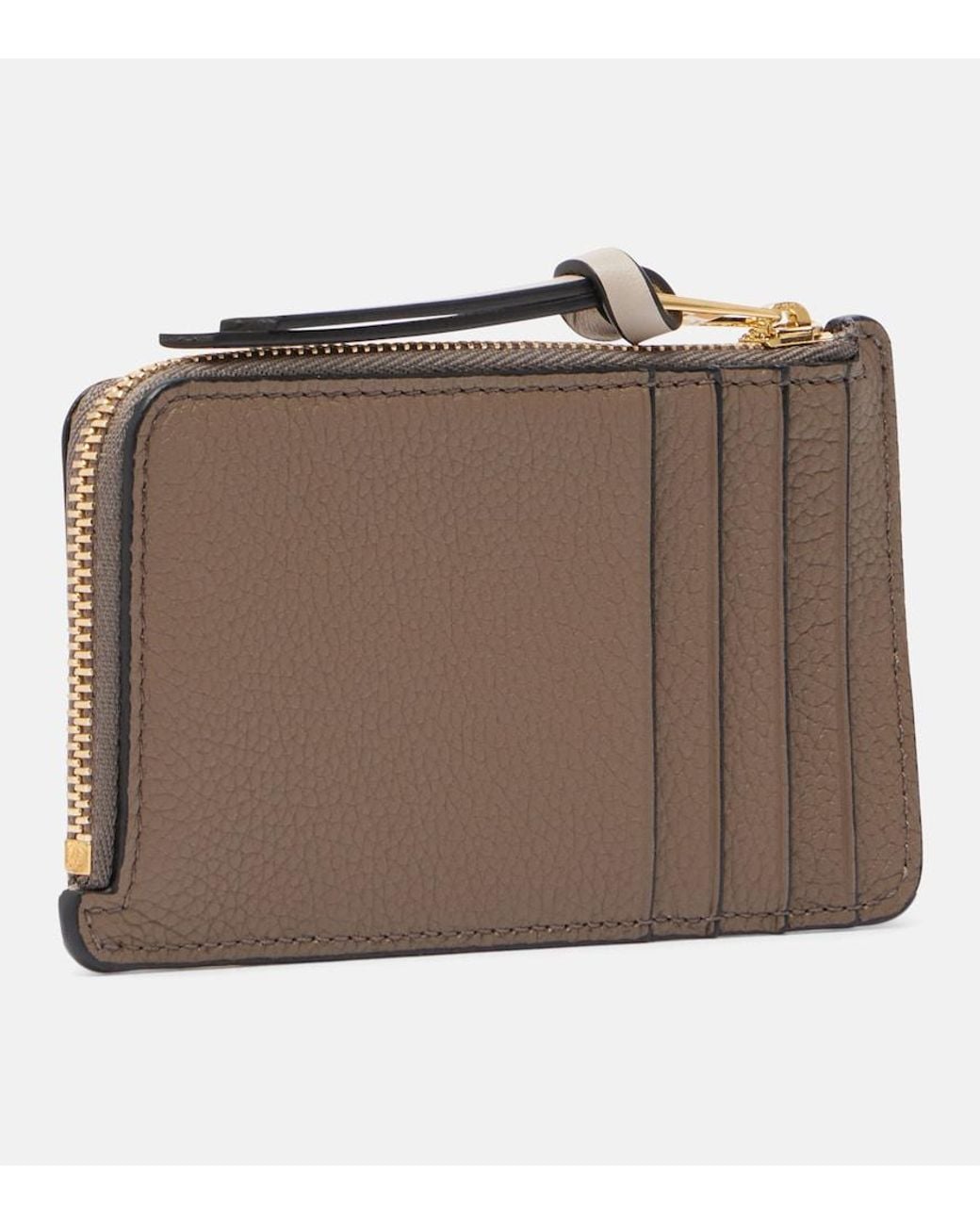 Loewe Natural Anagram Leather Card Case