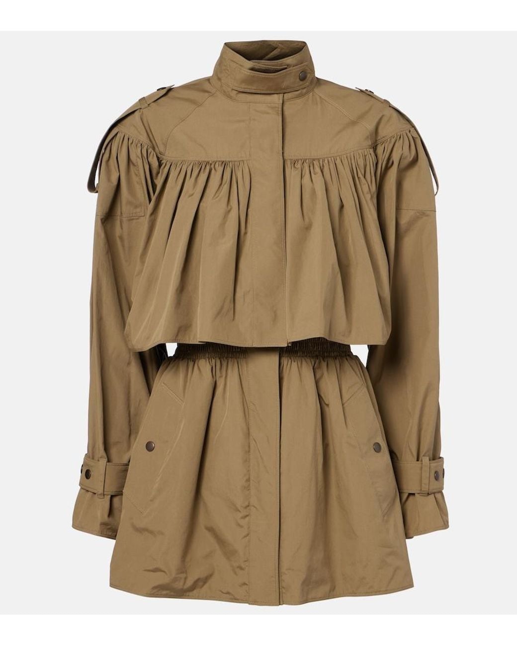 Chloé Natural Cotton Poplin Trench Coat