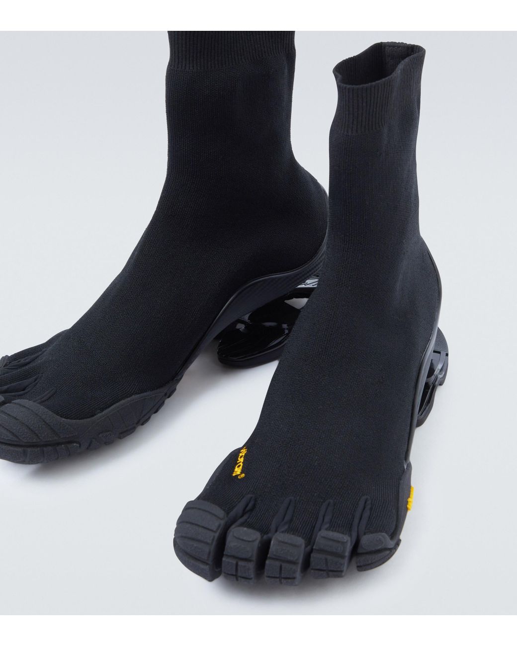 Balenciaga Vibram X High-top Toe Sneakers in Black for Men | Lyst