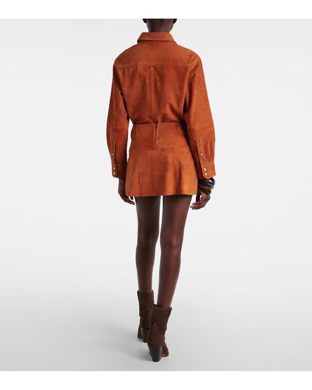 Isabel Marant Brown Dilara Suede Miniskirt