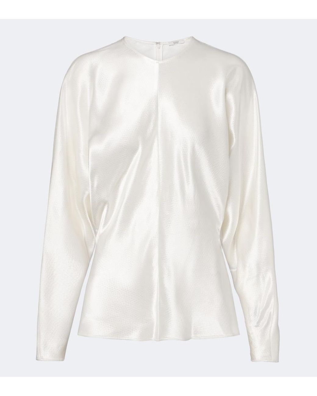 FFORME White Sylvie Satin Top
