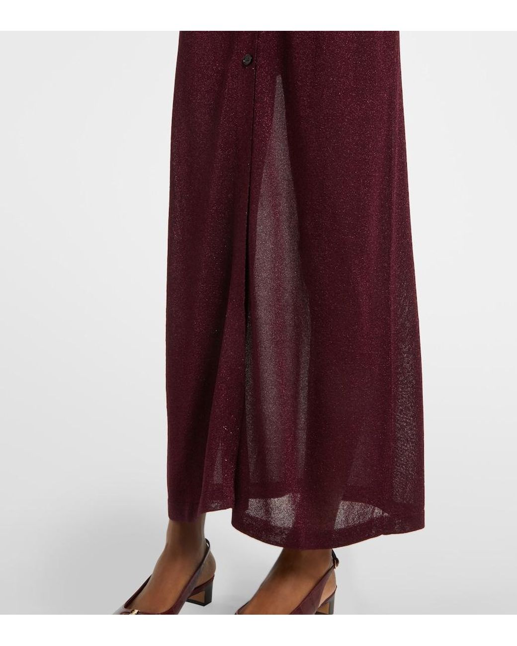 Ferragamo Purple Lame Cardigan