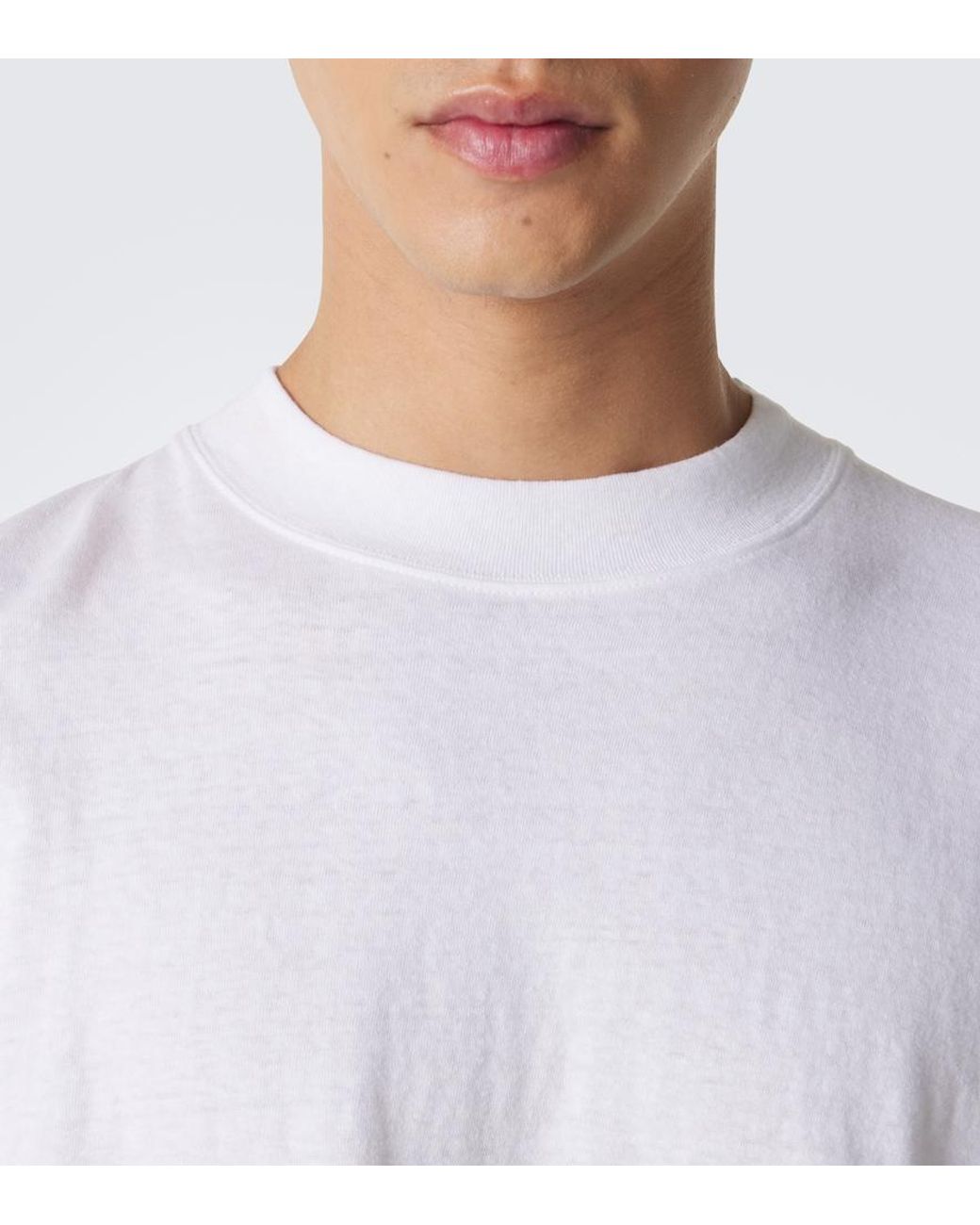 The Row White Dolino Cotton Jersey T-Shirt for men