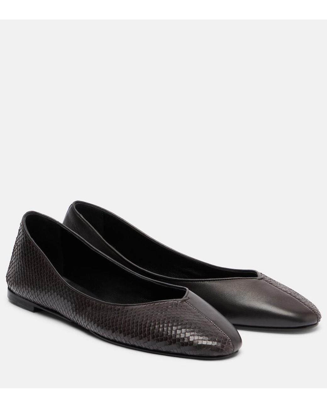 Jacquemus Black Ballerines Leather Ballet Flats