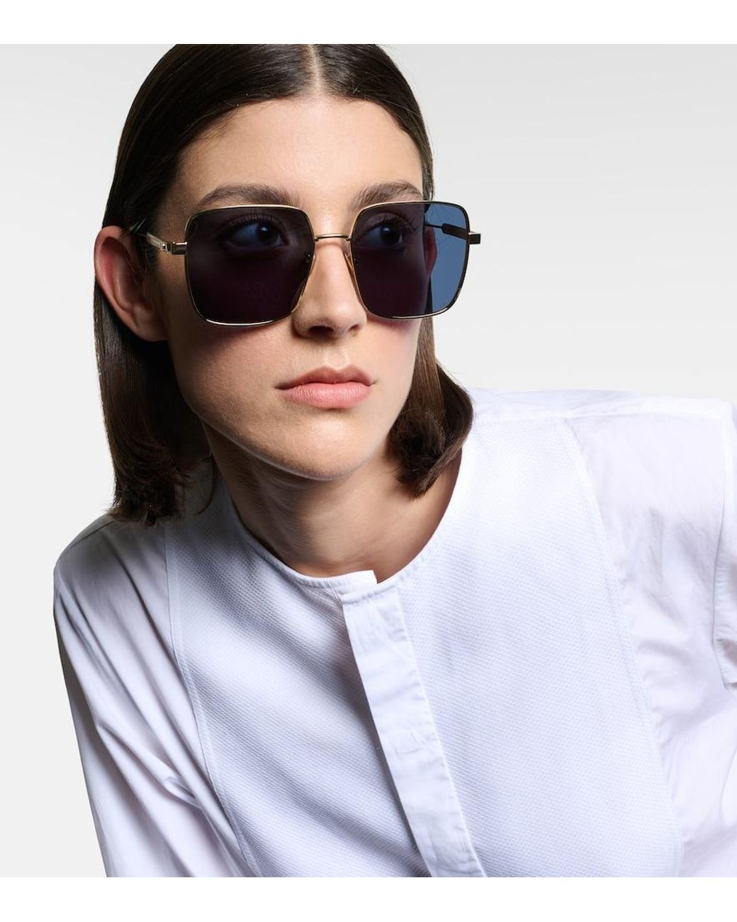 Dior Blue Diorcannage S1U Square Sunglasses