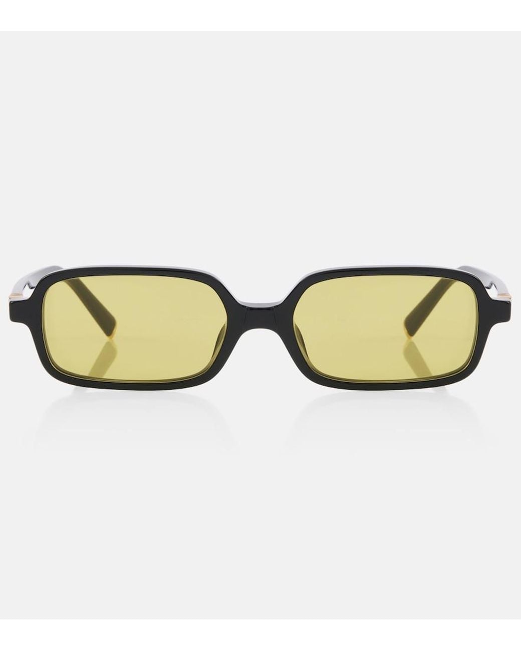 Miu Miu Brown Miu Regard Rectangular Sunglasses