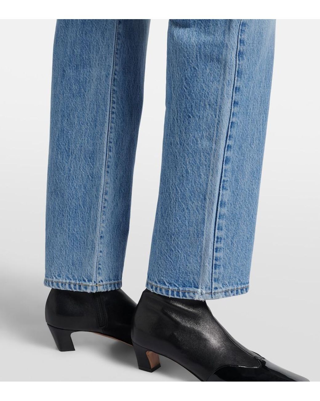 SLVRLAKE Denim Blue Kendra Straight Jeans