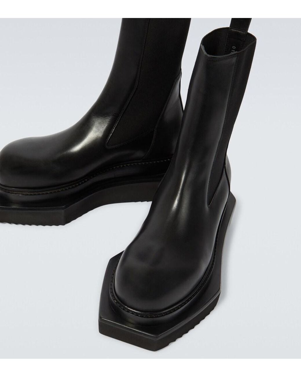 Rick Owens Black "Beatle Turbo Cyclops" Ankle Boots for men