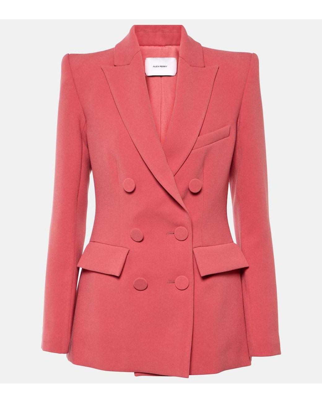 Alex Perry Pink Crepe Blazer