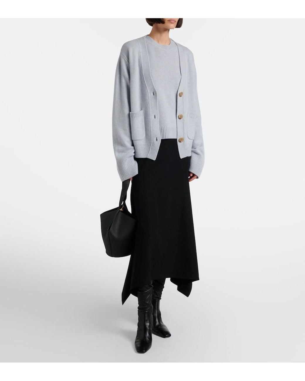 Lisa Yang Blue Danni Cashmere Cardigan