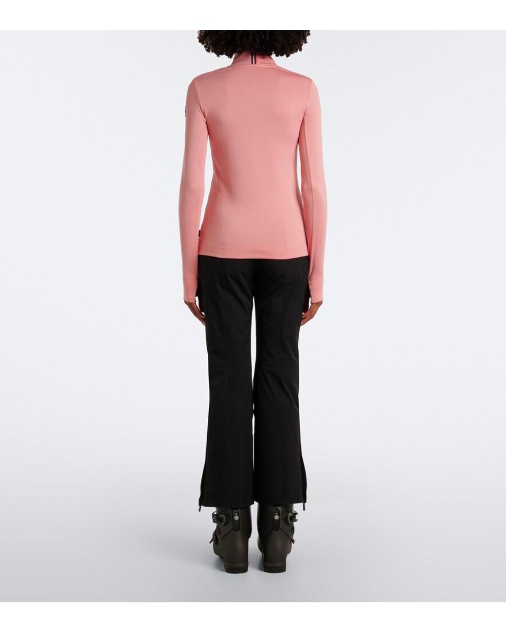 Moncler Pink Logo Ski Top
