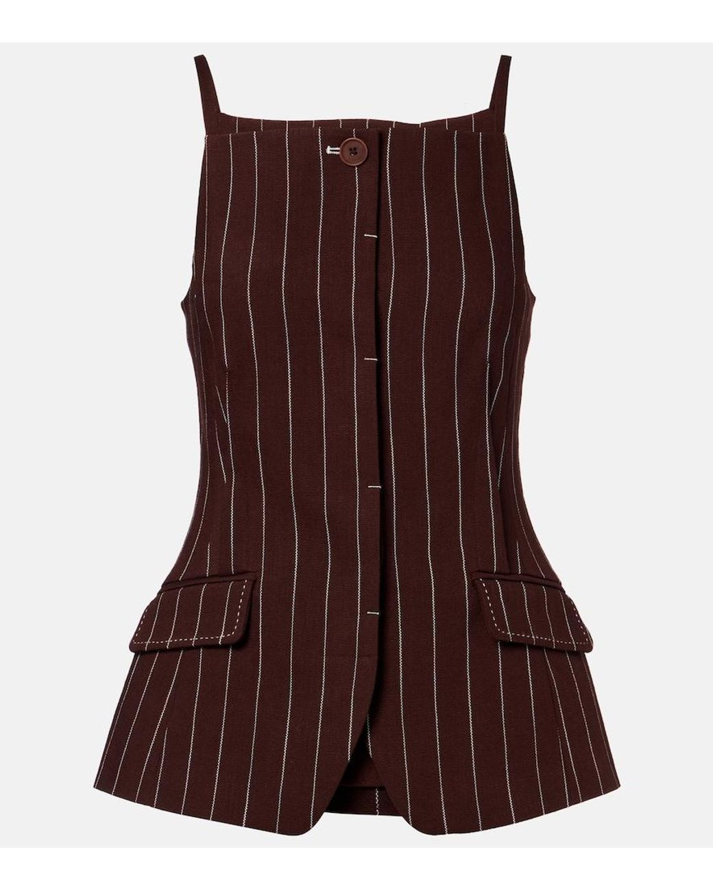 Top Edie A Rayas Jonathan Simkhai de color Brown
