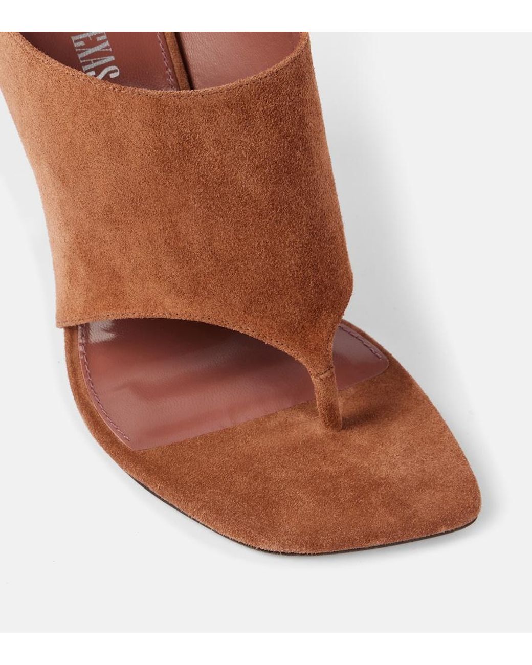 Paris Texas Brown Lorena 100 Suede Thong Sandals
