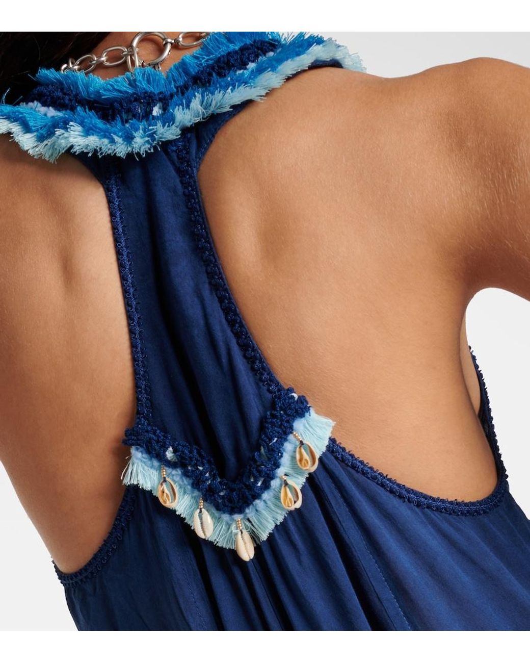 Poupette Blue Nava Floral Maxi Dress