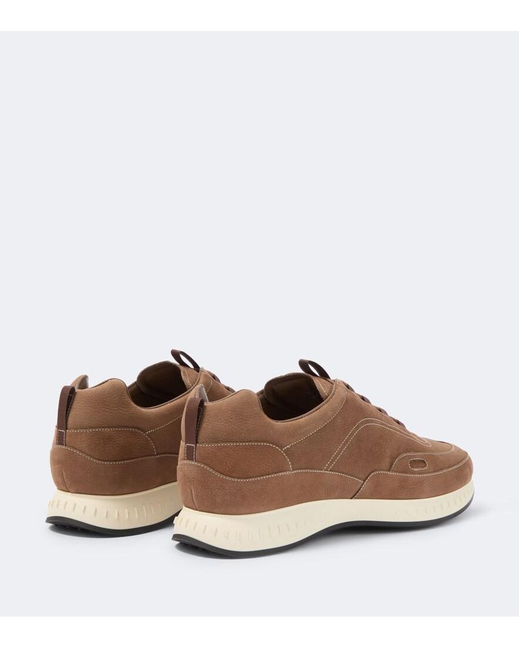 John Lobb Brown Leather Sneakers for men