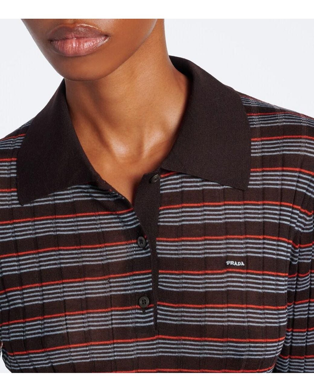Pullover Polo di Prada in Black