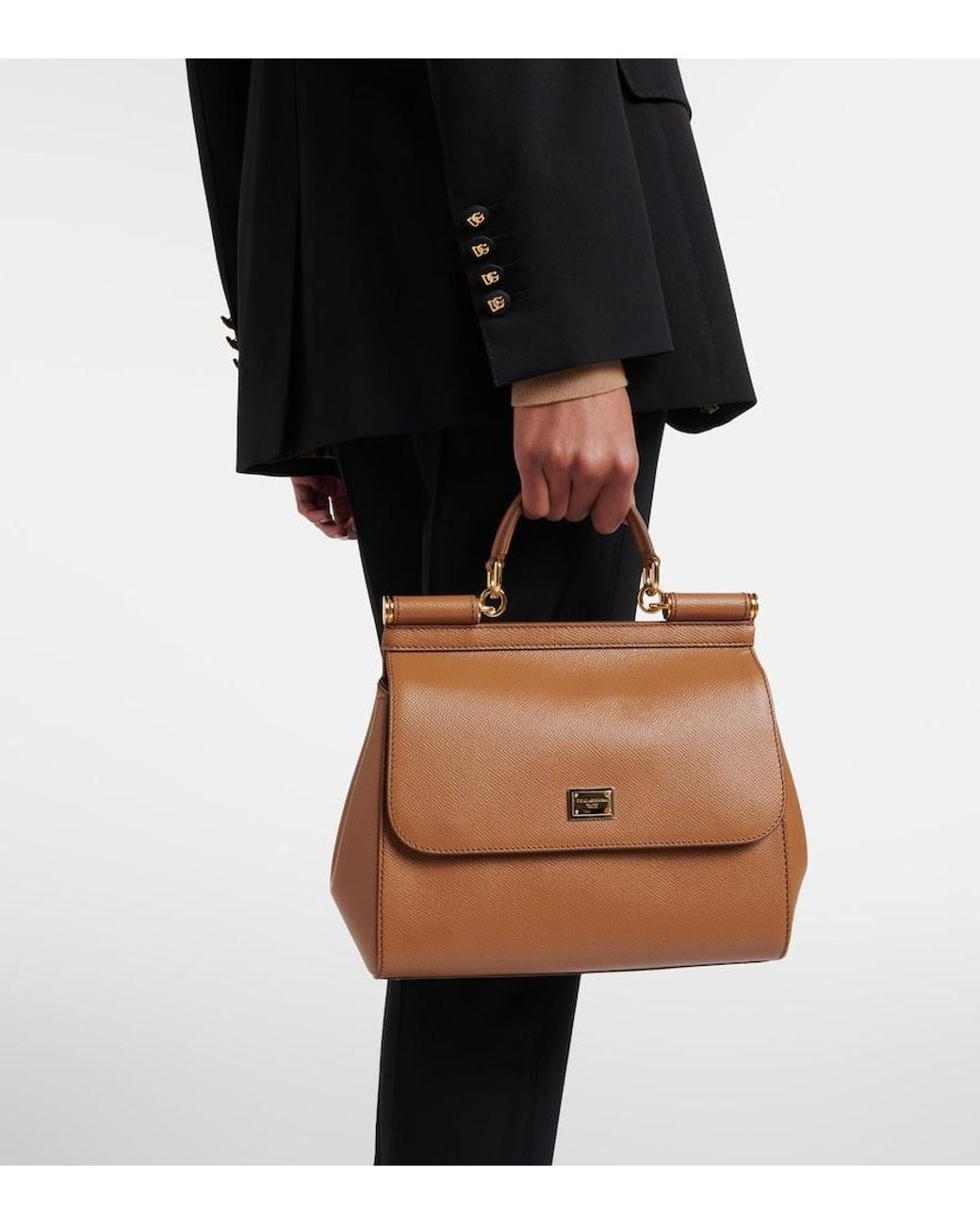 Dolce & Gabbana Brown Medium Sicily Bag