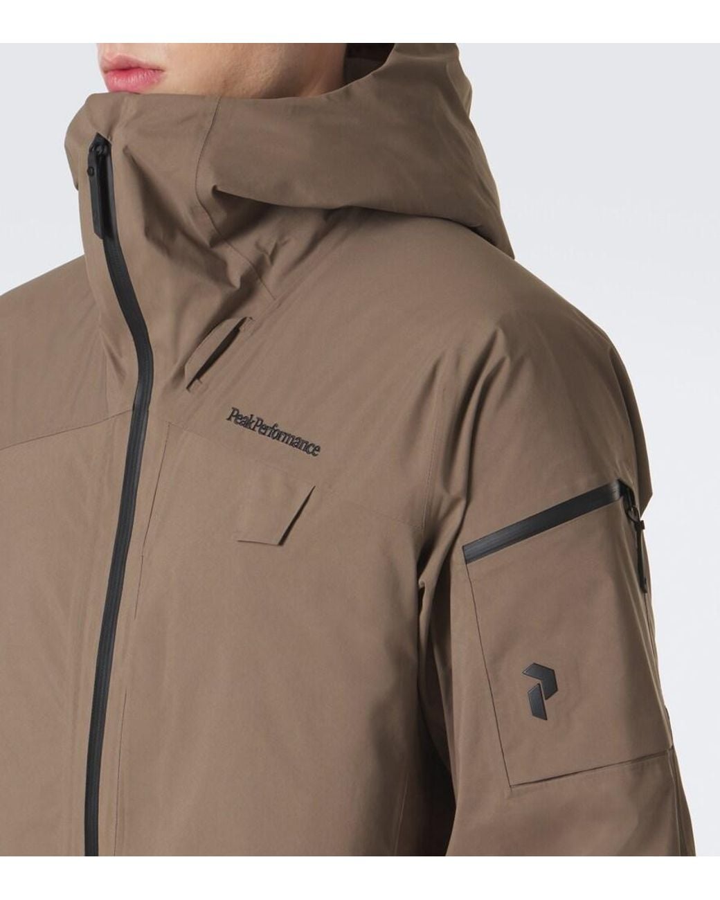 Peak Performance Brown Alpine Gore-Tex Ski Jacket for men