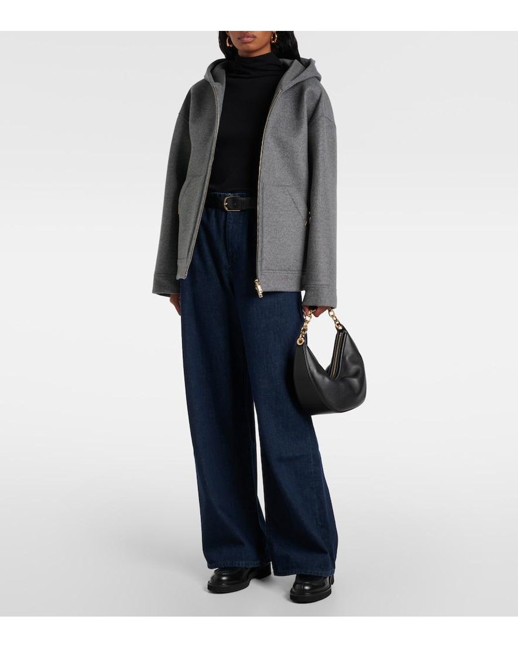 Re/done Blue Triuser High-Rise Wide-Leg Jeans