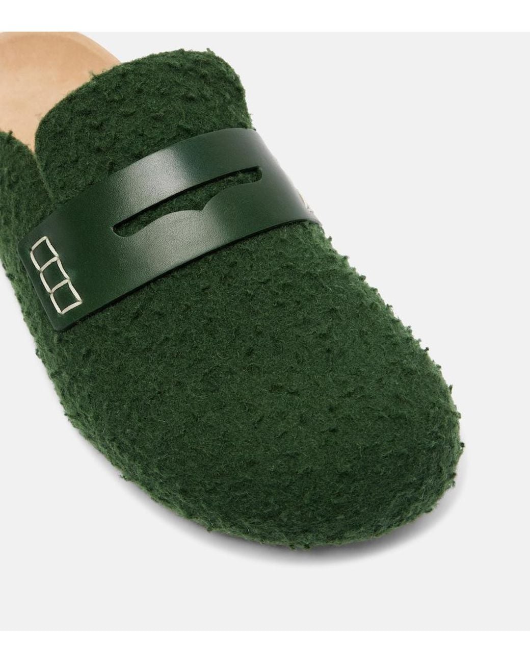 J.W. Anderson Green Felt Mules