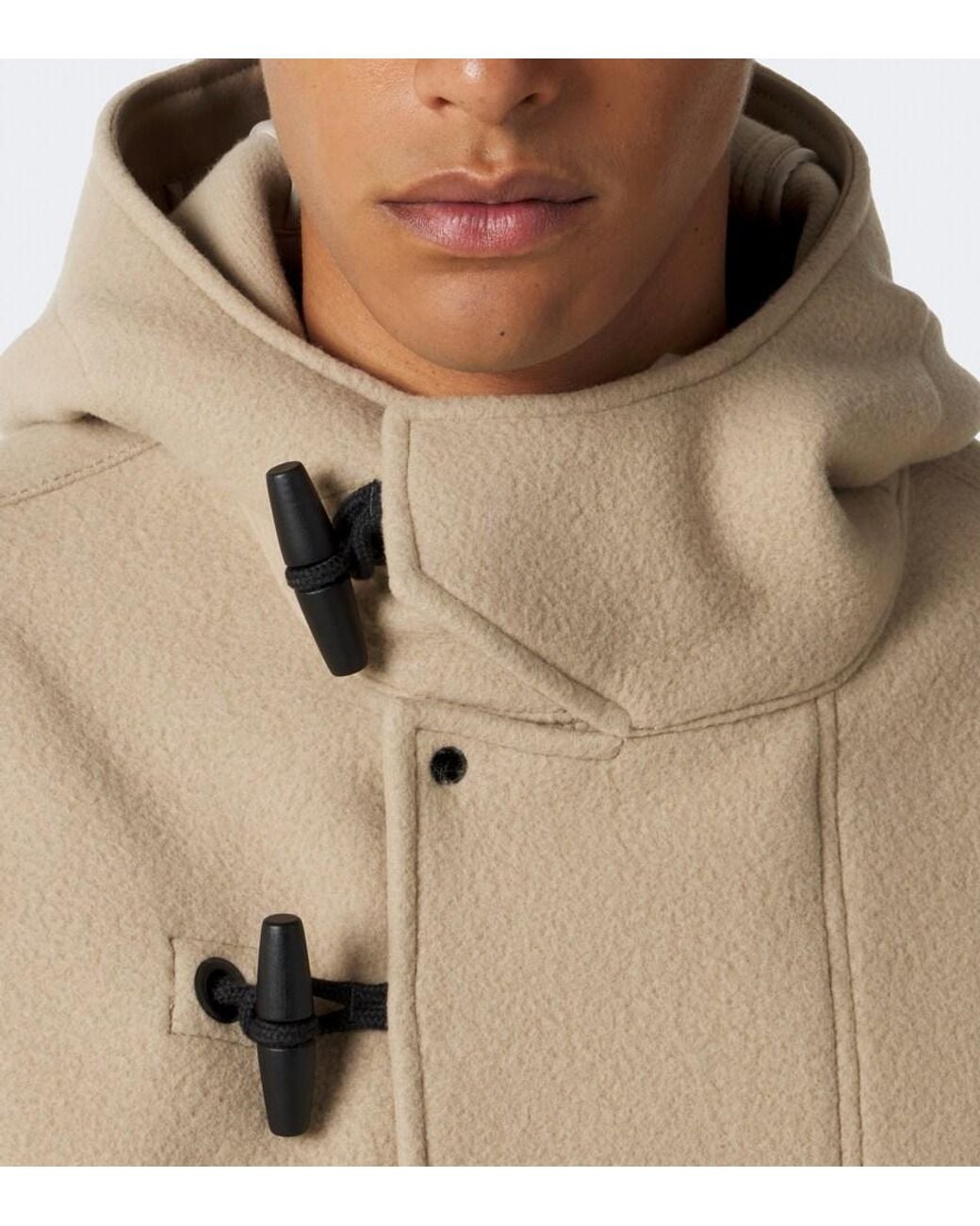 Stone Island Natural Heavy Melton Wool And Cashmere Parka for men