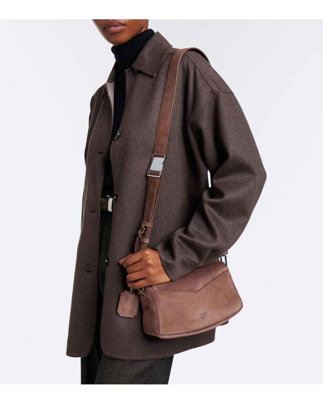 Borsa A Spalla Micro di Max Mara in Brown