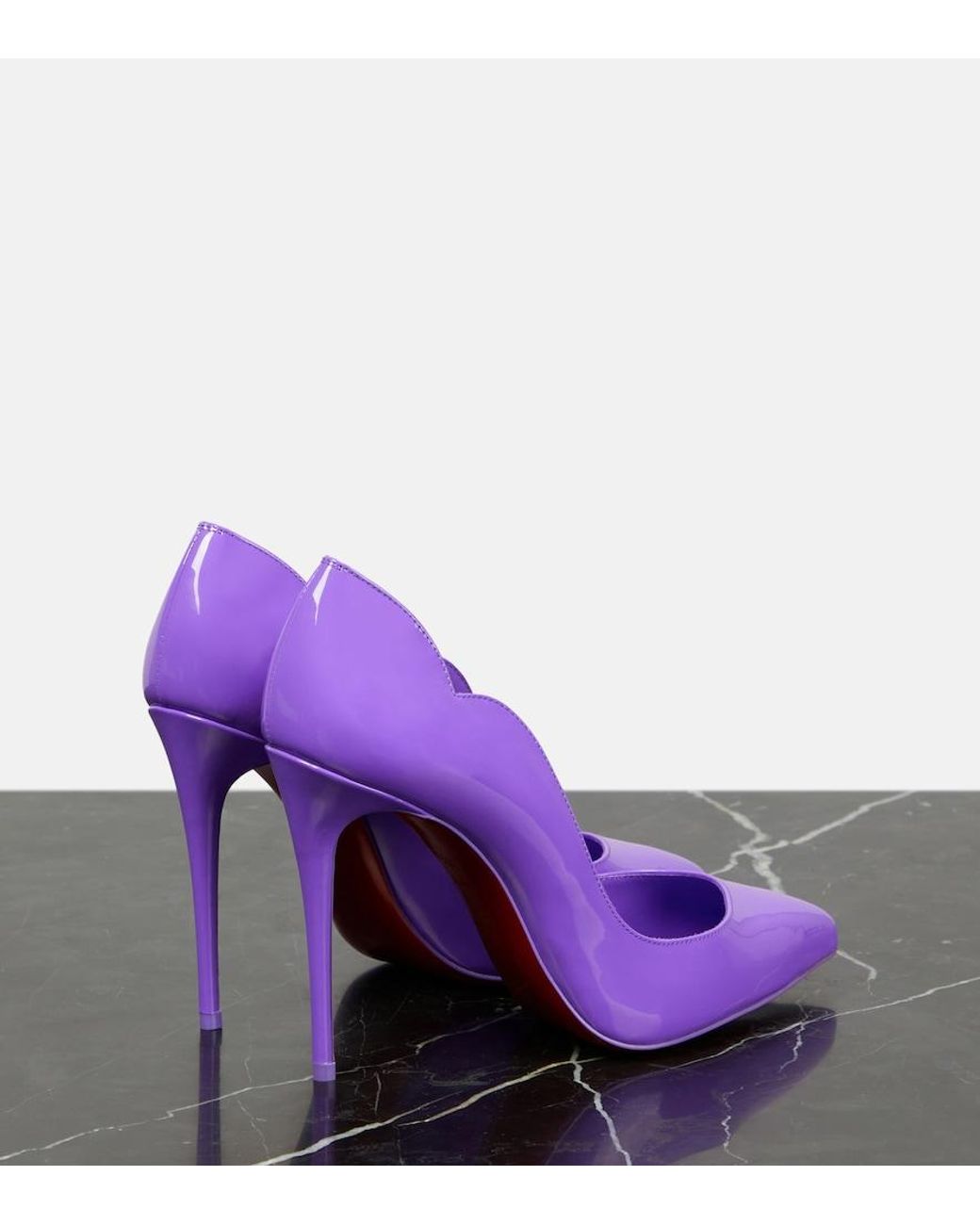 Christian Louboutin Purple Hot Chick Patent-leather Courts