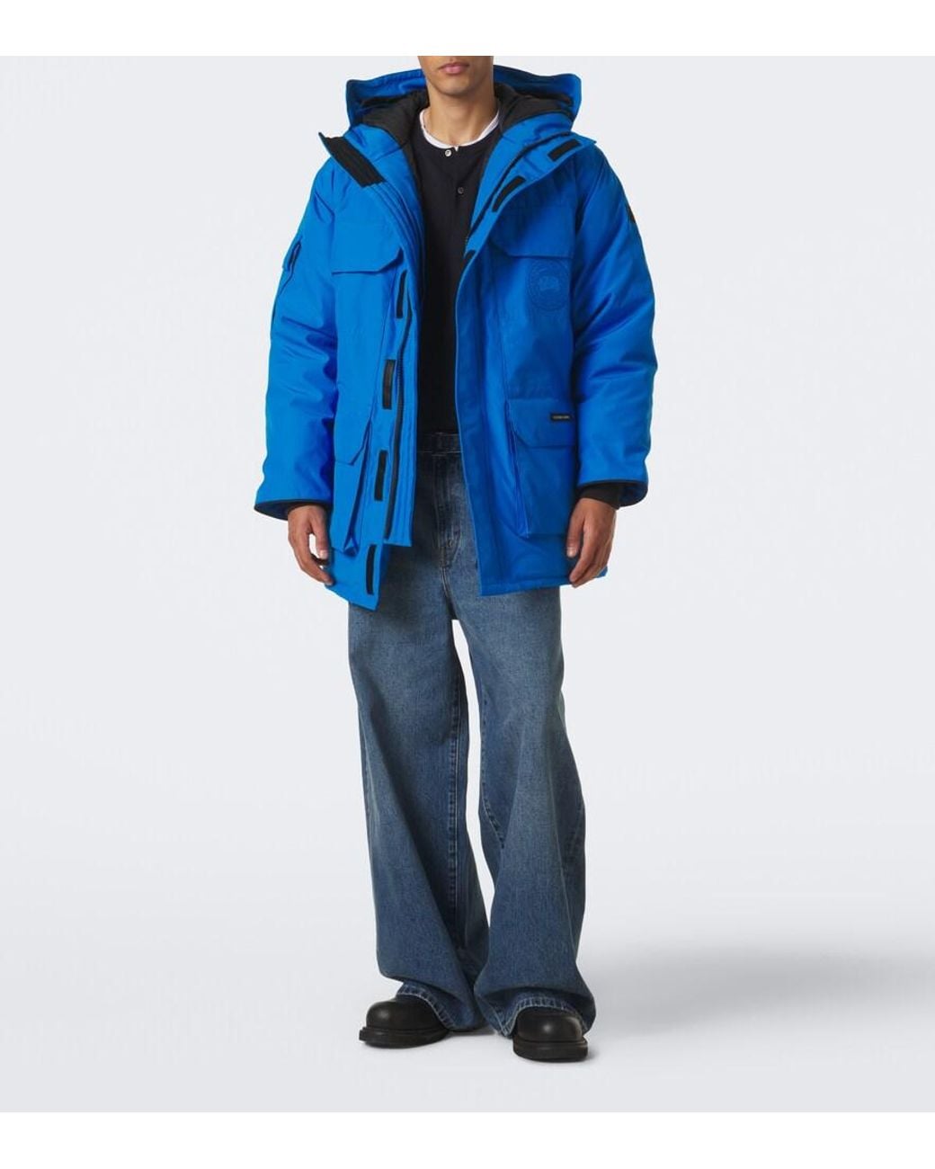 Canada Goose Blue Expedition Hooded Down Parka for men
