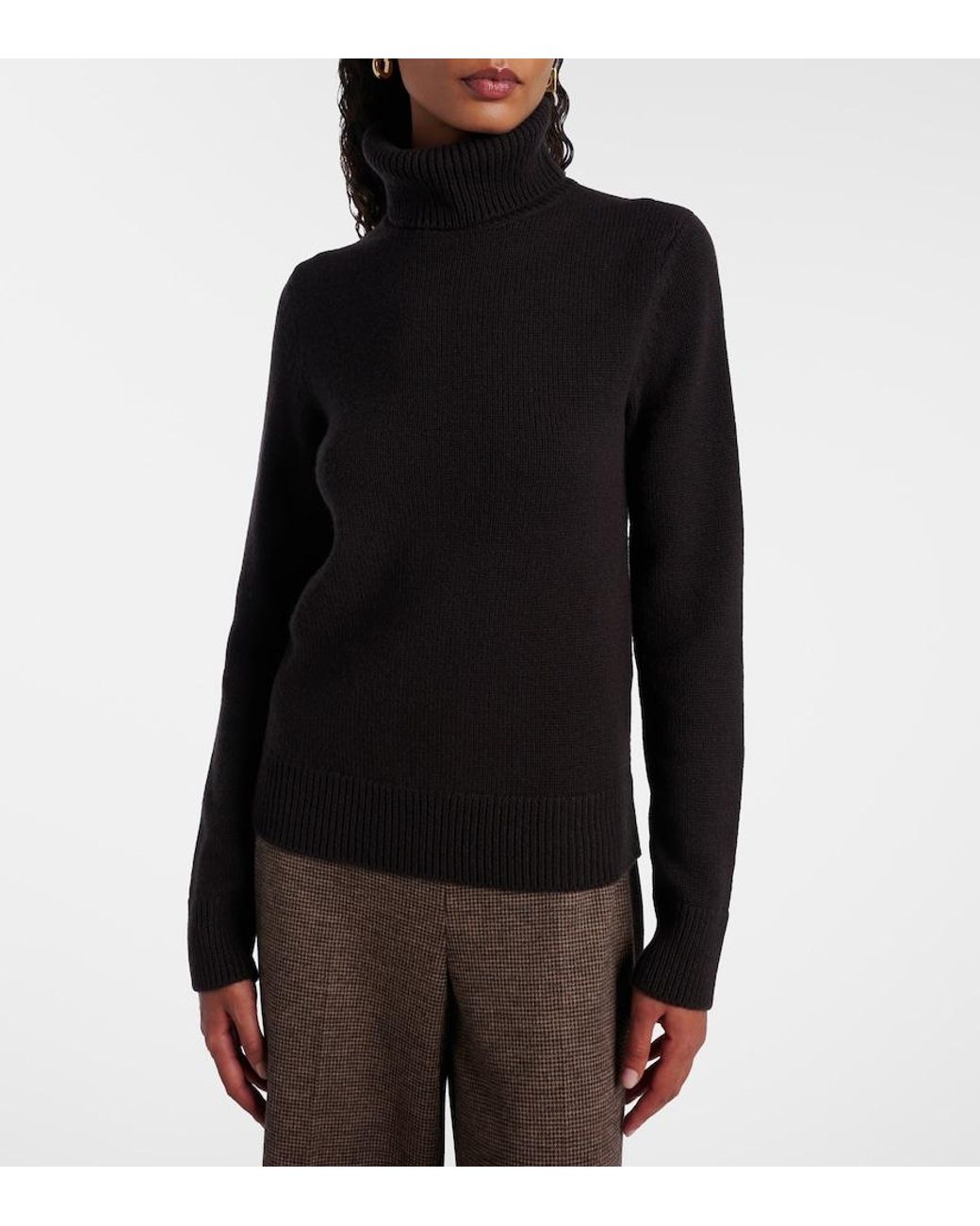 Ralph Lauren Black Cashmere Turtleneck Sweater