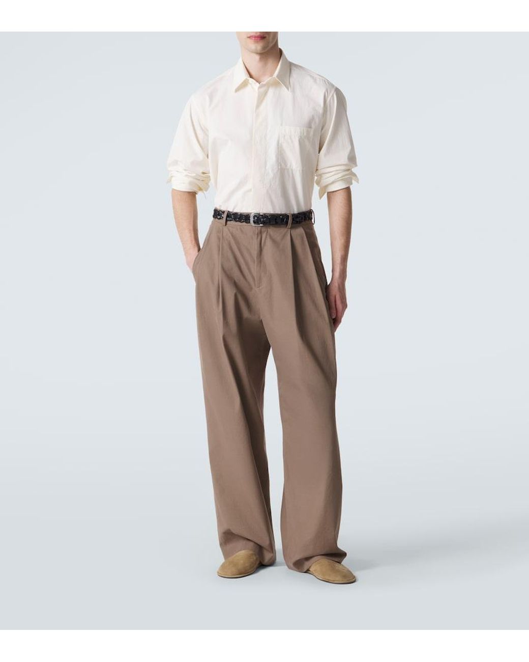 The Row White Marek Cotton Shirt for men