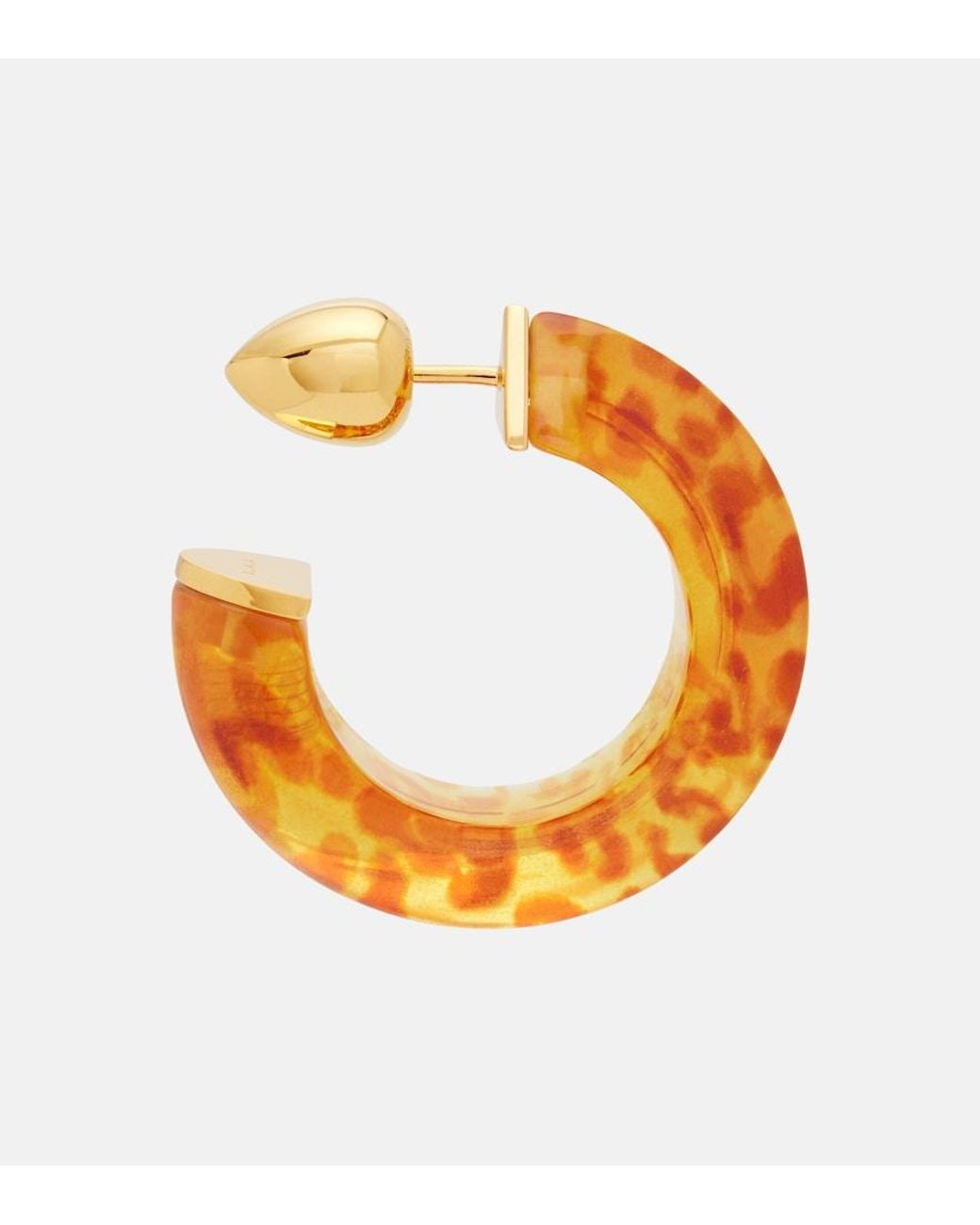 Alaïa Orange Edge Hoop Earrings