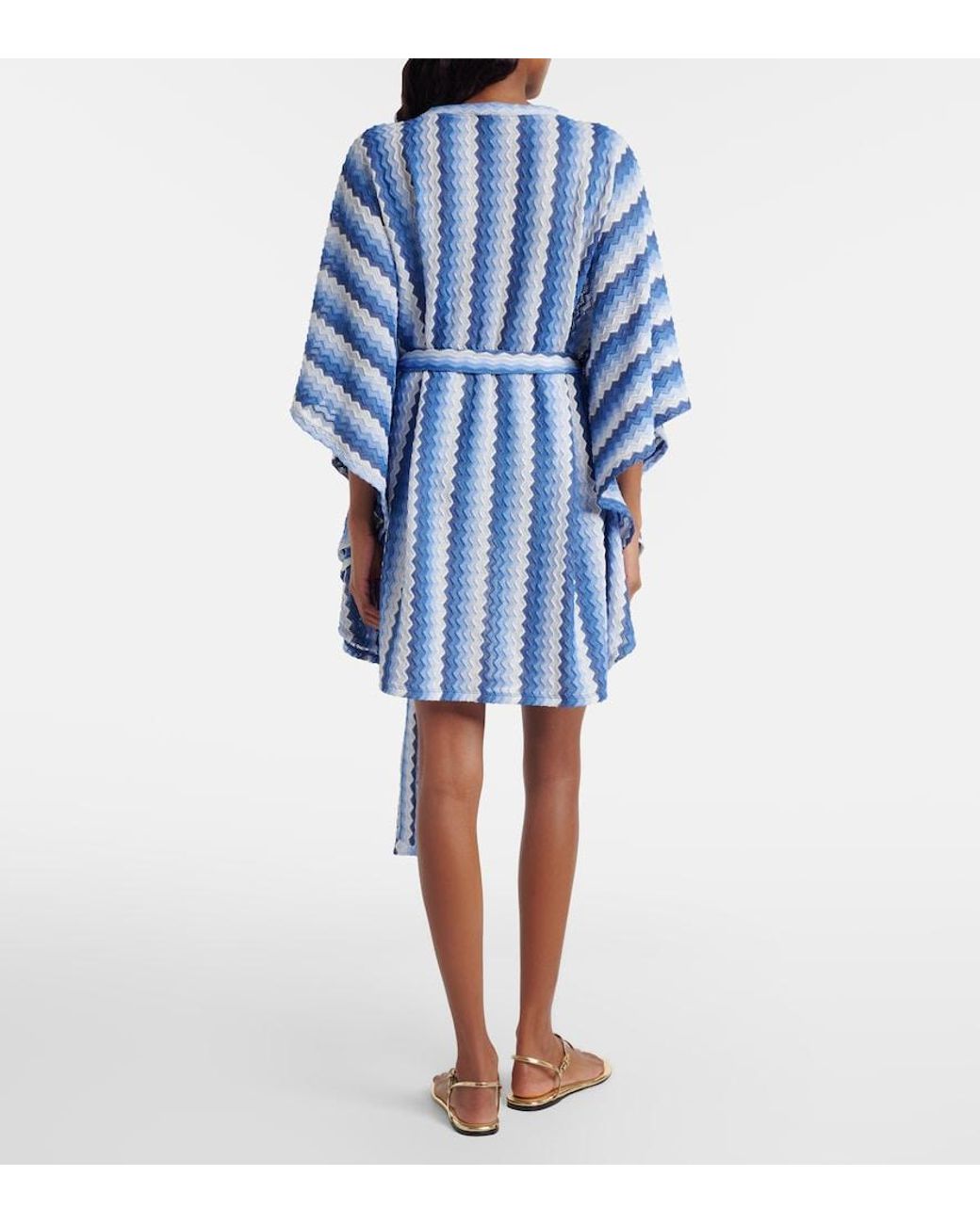 Melissa Odabash Blue Petra Kaftan