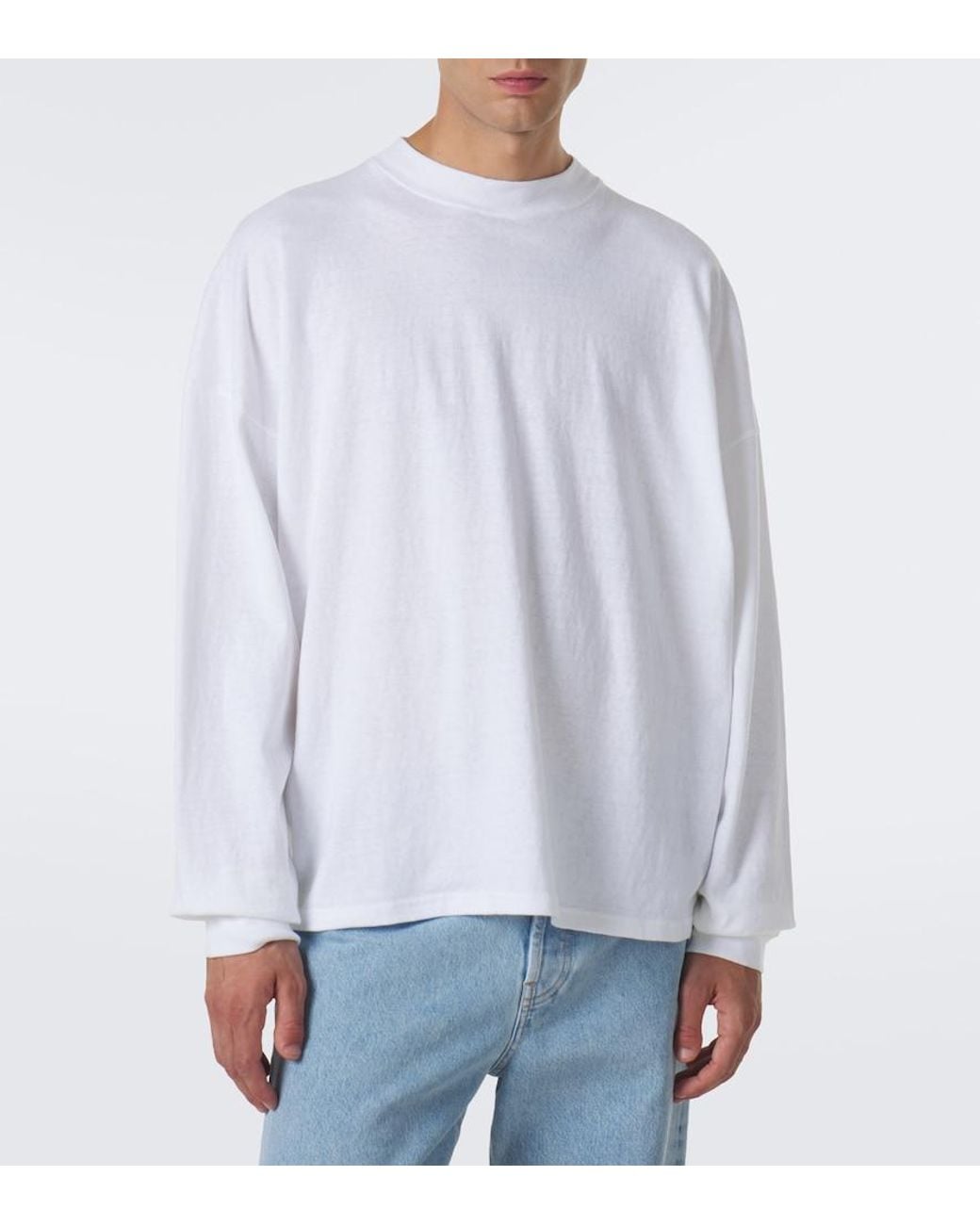 The Row White Dolino Cotton Jersey T-Shirt for men