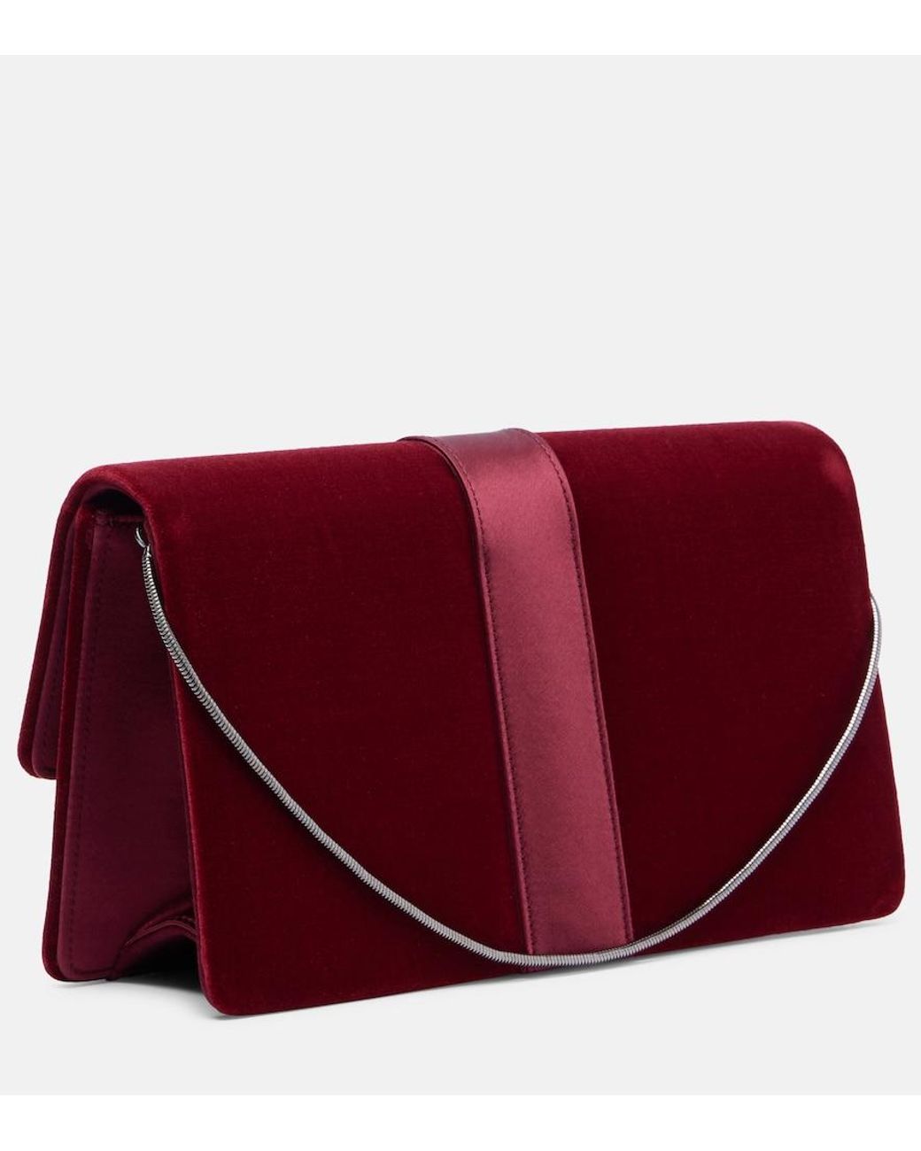 Clutch Capri di Manolo Blahnik in Red