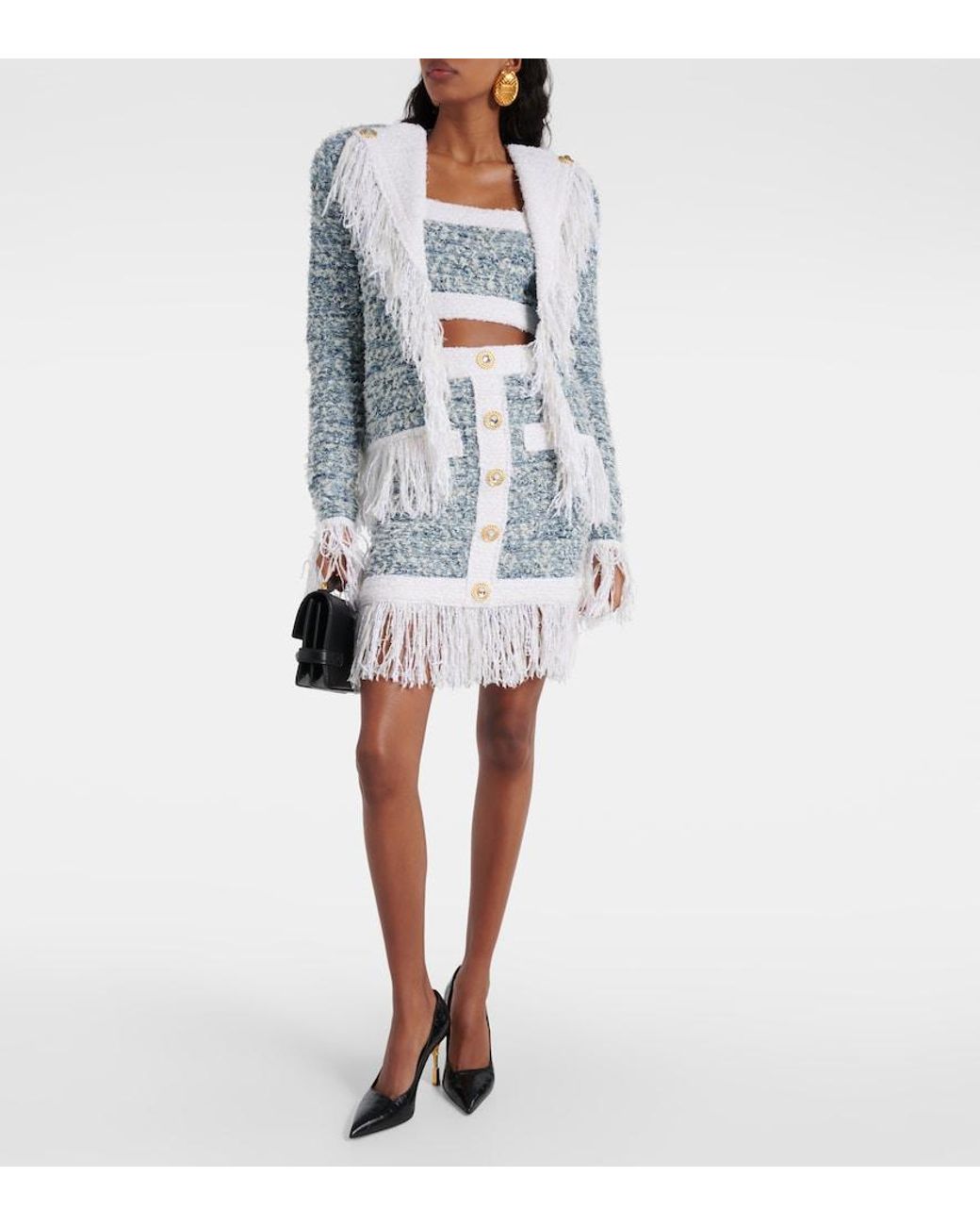 Balmain Blue Paris Blazer