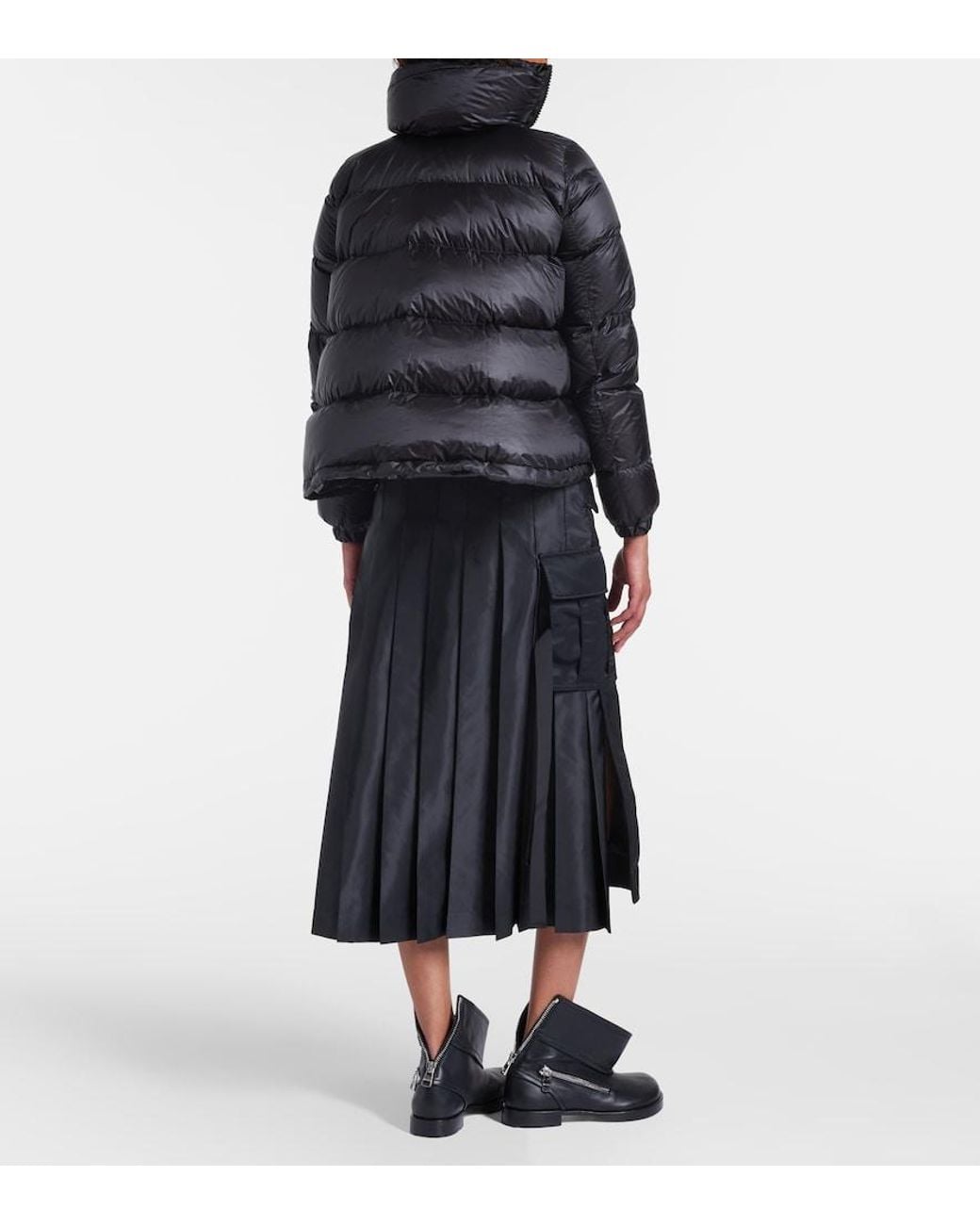 Sacai Black Padded Down Jacket