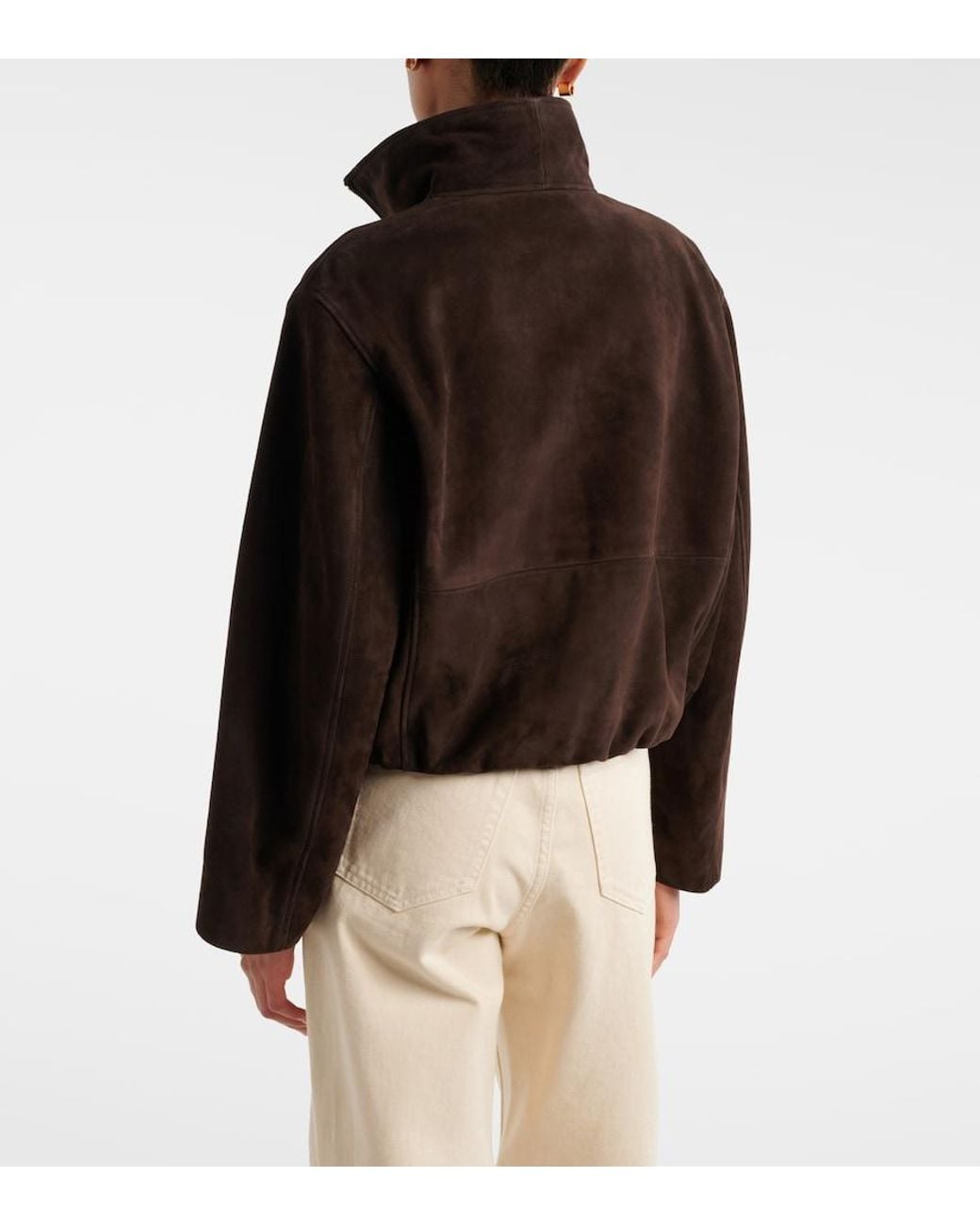 Nour Hammour Brown Etienne Suede Jacket