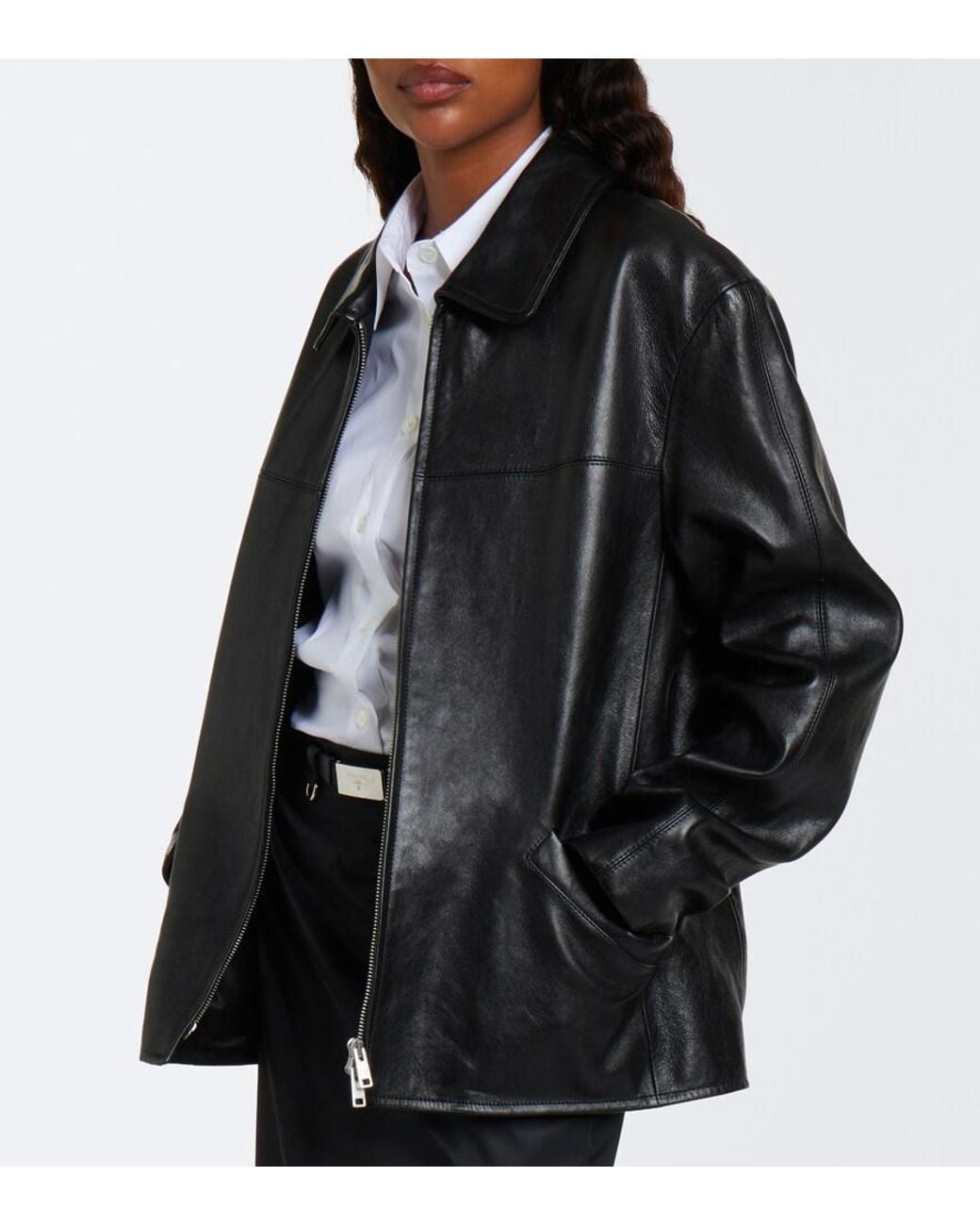 Prada Black Leather Jacket