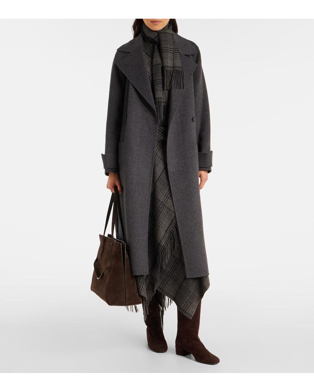 Tod's Brown Suede Knee-High Boots