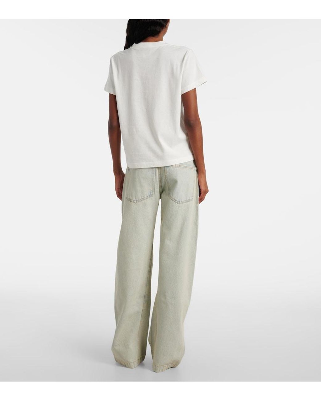 Calvin Klein White Marta Cotton Jersey T-Shirt