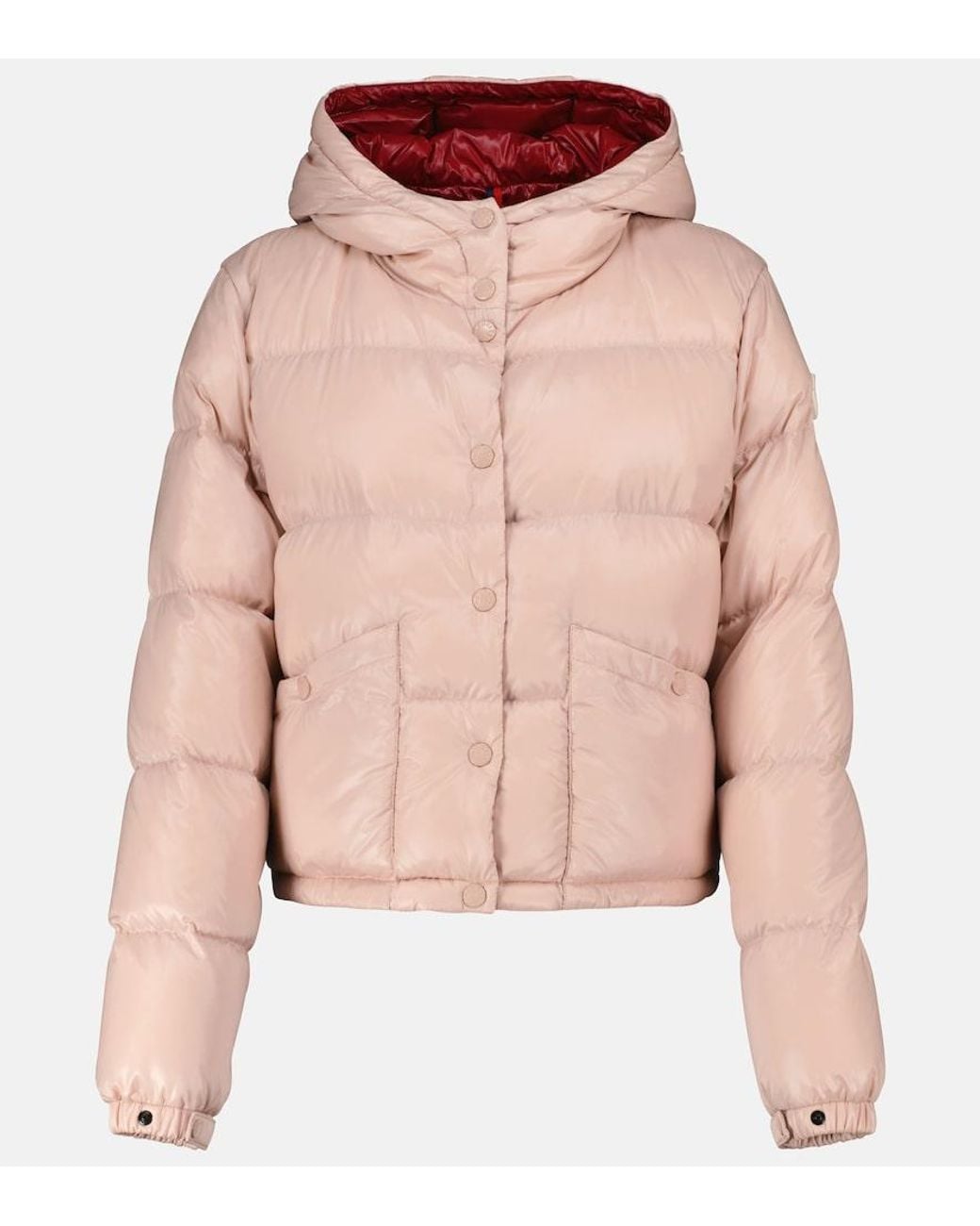 Moncler Pink Bardanette Cropped Down Jacket