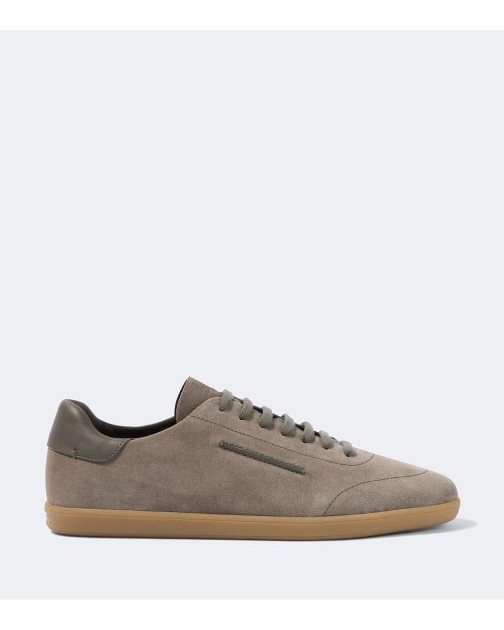 Zegna Brown 232 Suede Sneakers for men