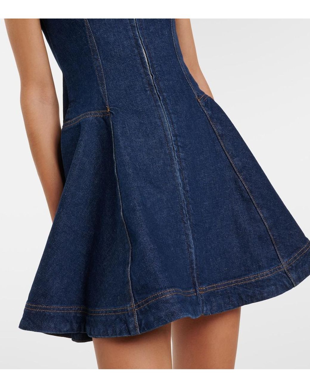 Robe En Denim Jonathan Simkhai en coloris Blue