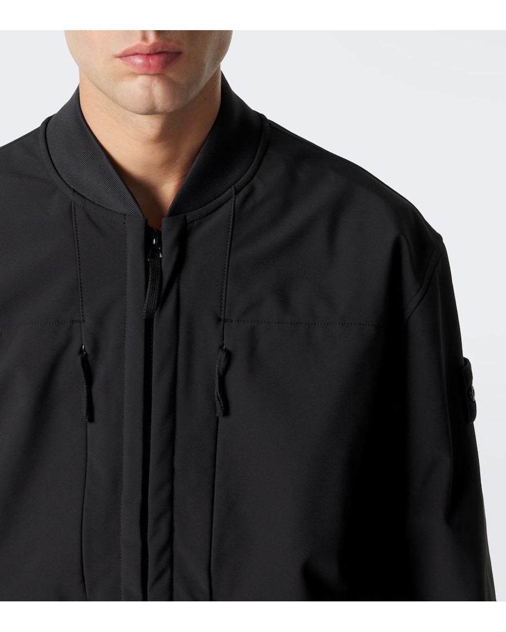 Stone Island Black Compass Technical Bomber Jacket for men