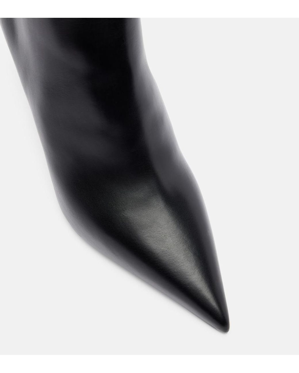 Christian Louboutin Black Miss Z Booty 80 Leather Boots