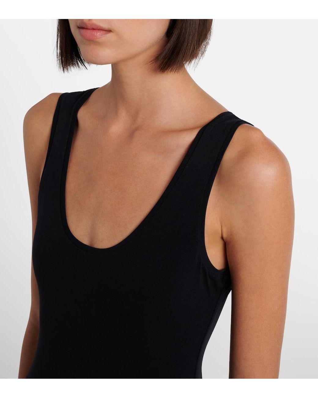 FFORME Black Marina Cotton And Silk Maxi Dress