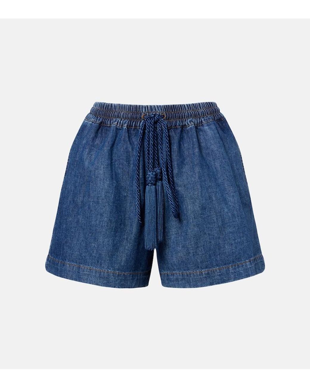 Valentino Garavani Blue Denim Shorts