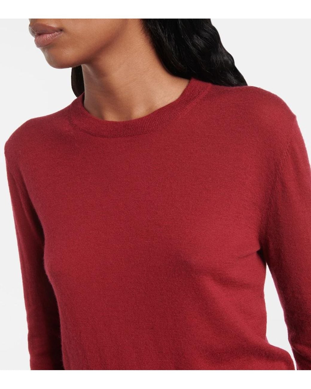 Joseph Red Pullover Cashair Aus Kaschmir
