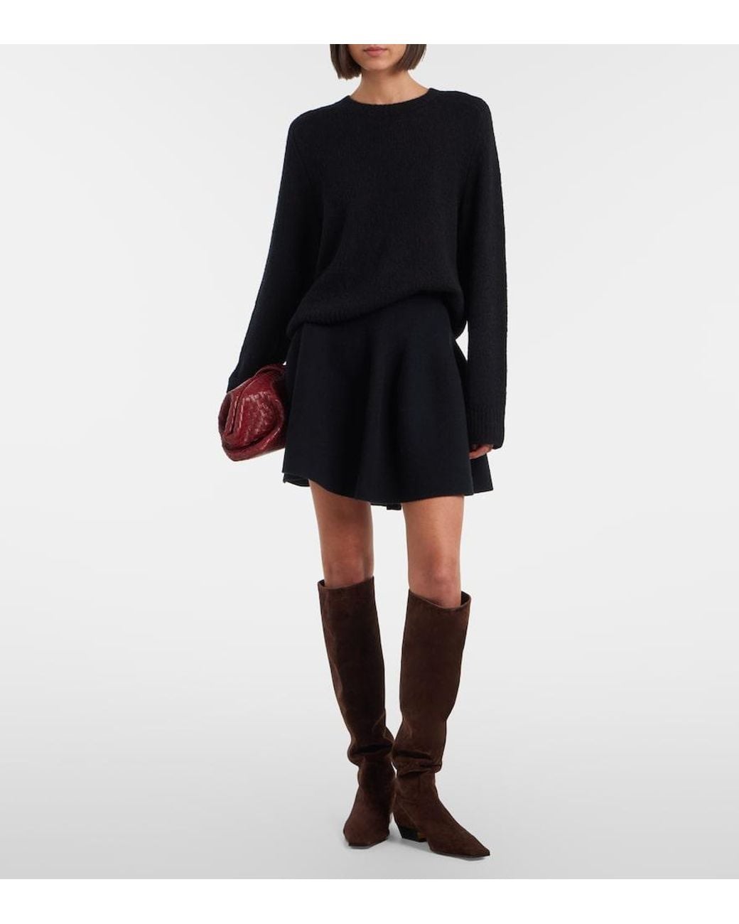 Lisa Yang Black Solene Cashmere And Silk Sweater